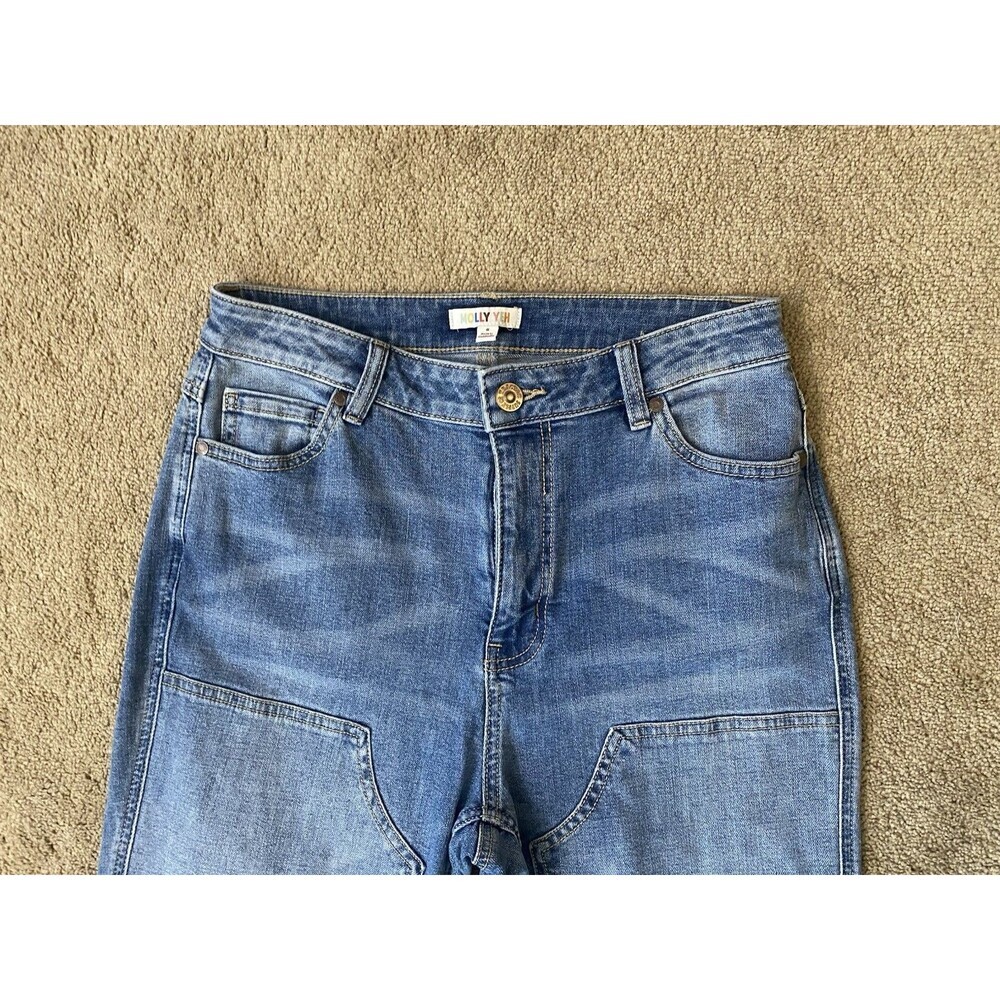 Molly Yeh Double Knee Patch Farmcore Jeans Women’s Size 6 - Picture 3 of 13